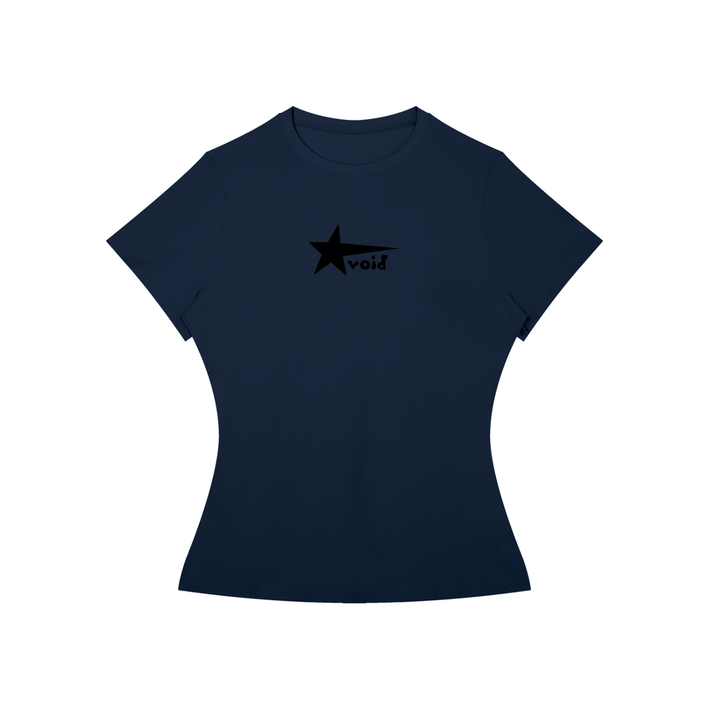 blue void star baby tee (women)