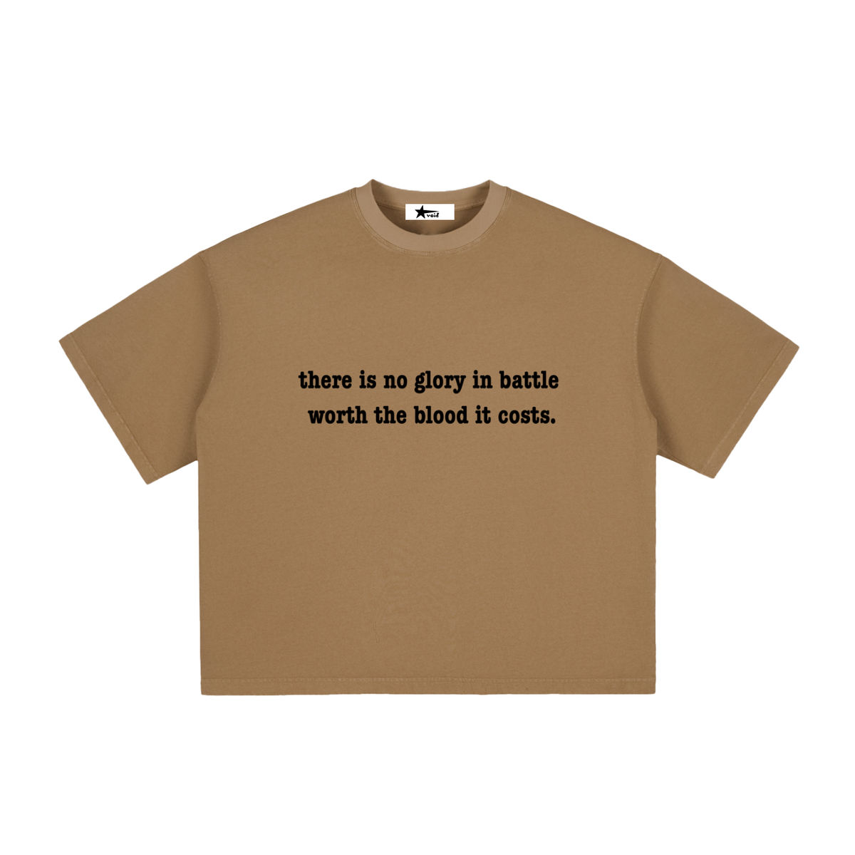 anti-war boxy tee