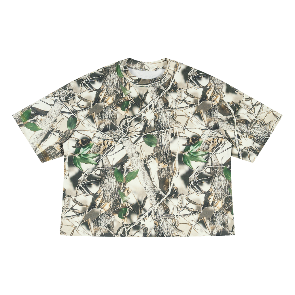 unisex camo boxy tee