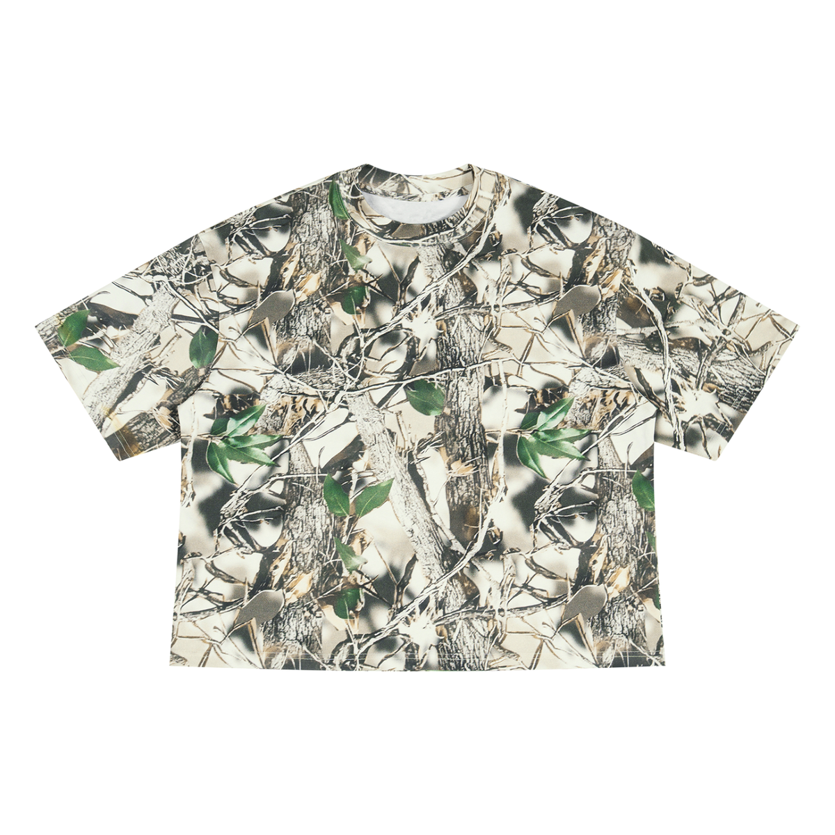 unisex camo boxy tee