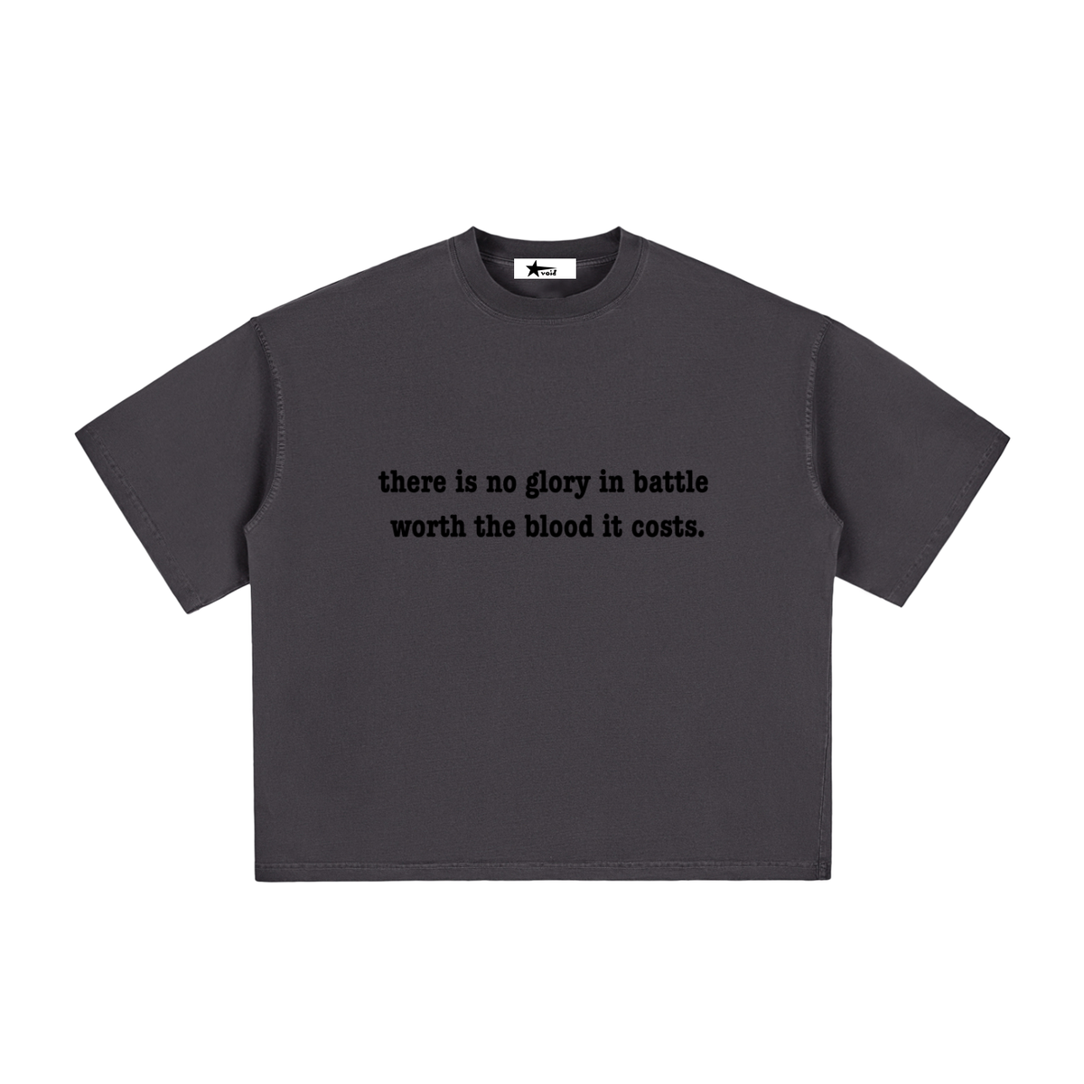 anti-war boxy tee