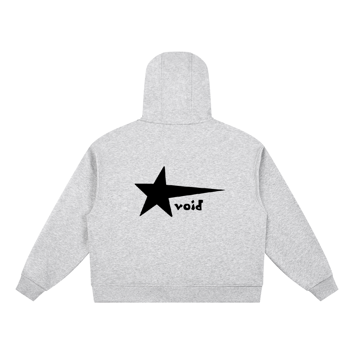 boxy button void star hoodie